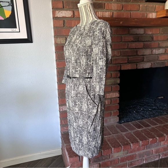 M.M. Lafleur The Etsuko Tailored Pencil Dress in Crackle Sz 4 - Picture 6 of 10